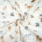 Tissu Coton Compagnons Chiens sur Fond Ecru | Laize 1m55