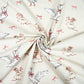 Tissu Coton Oie et Souris Fond Beige | Laize 1m55