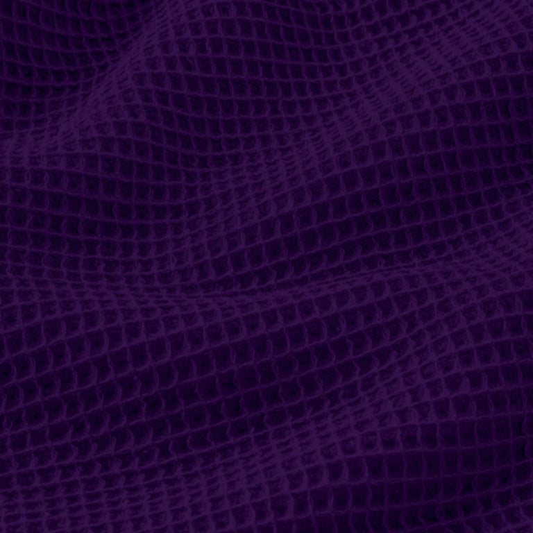 Nid d'abeille 100% Coton Gaufré | Violet | Laize 1m55
