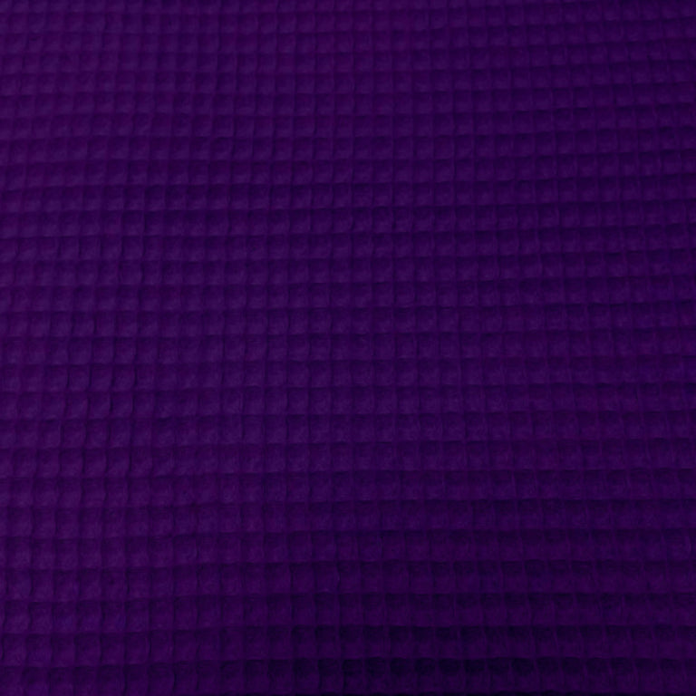 Nid d'abeille 100% Coton Gaufré | Violet | Laize 1m55