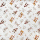Animaux Ballerines Fond Blanc | 1m x 1m50