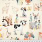 Animaux de la Ferme Fond Blanc | 1m x 1m55