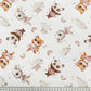 Tissu Coton Animaux Ballerines Fond Blanc | Laize 1m50