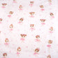 Coton Ballerines Roses Etoiles Fond Rose | 1m x 1m60