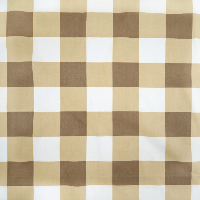 Tissu Coton Géométrique Carrés Buffalo Beige | Laize 2m20