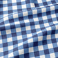 Tissu Coton Géométrique Carrés Buffalo Bleu | Laize 2m20