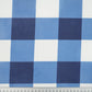 Tissu Coton Géométrique Carrés Buffalo Bleu | Laize 2m20