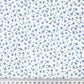 Tissu Coton Mini Patch Fleurs Bleu Navy Fond Blanc | Laize 1m55
