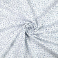 Tissu Coton Mini Patch Fleurs Bleu Navy Fond Blanc | Laize 1m55