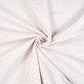Tissu Coton Mini Patch Fleurs Roses Blush Fond Blanc | Laize 1m55
