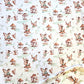 Tissu Coton Numérique Fantasy Leoffee Blanc Camel | Laize 1m50