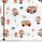 Coton Ourson Pompier Fond Blanc | Laize 1m60