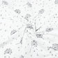 Pissenlits Gris Fond Blanc | Laize 1m60