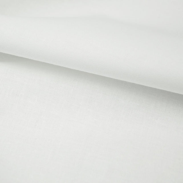 Tissu Coton Uni | Grande Laize 2m20 | Couleur Blanc