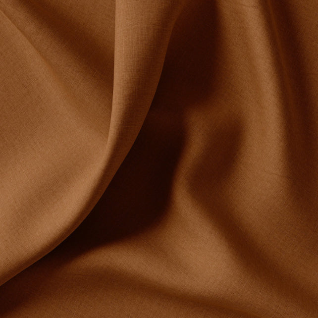 Tissu Coton Uni Couleur Brun Toffee | Laize 1m50