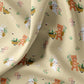 Coton Animaux Fermiers Fond Jaune | 1m x 1m50