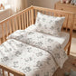 Tissu Coton Chats Meow Gris Fond Blanc | Laize 1m60