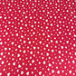 Tissu Coton Petits Cœurs Blancs Fond Rouge Amarante | Laize 1m55