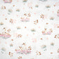 Tissu Coton Cygne et Lys Fond Blanc | Laize 1m60