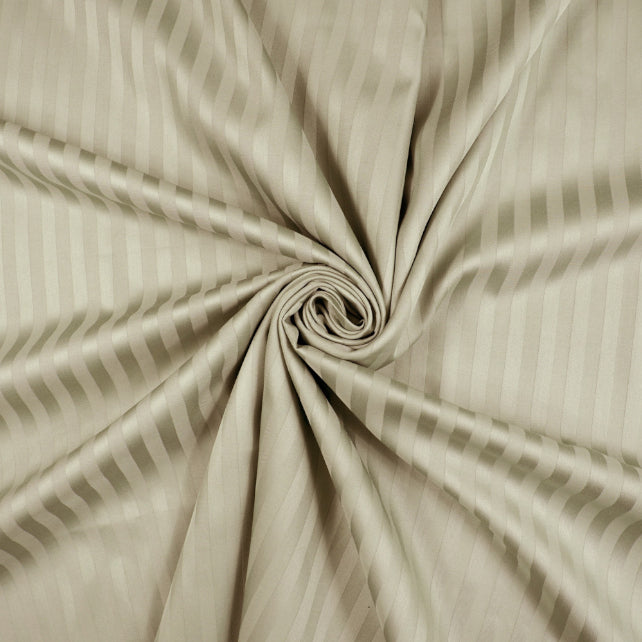 Tissu Coton Jacquard Damassé | Laize 3m05 | Brun Clair
