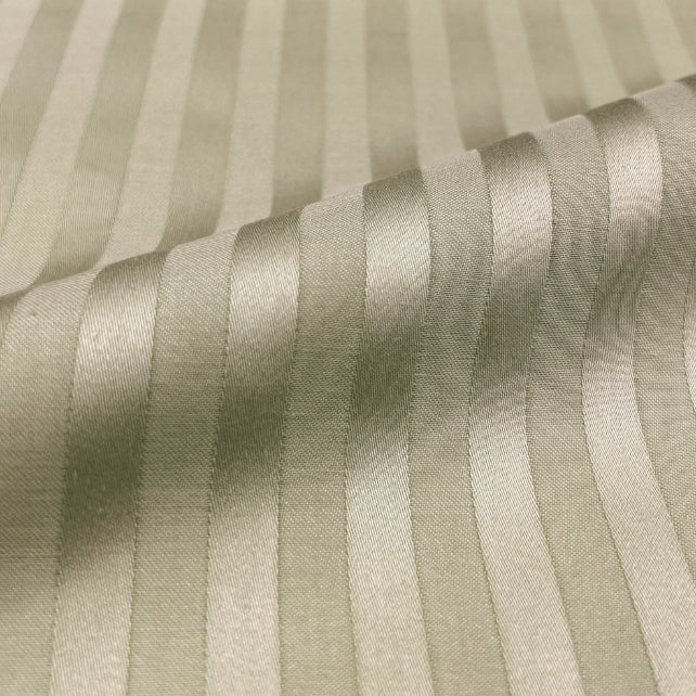 Tissu Coton Jacquard Damassé | Laize 3m05 | Brun Clair
