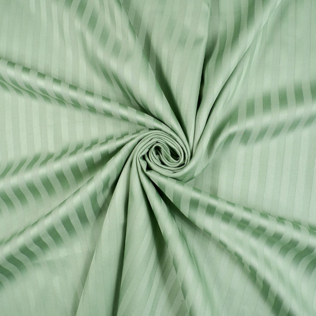 Tissu Coton Jacquard Damassé | Laize 3m05 | Vert Sauge