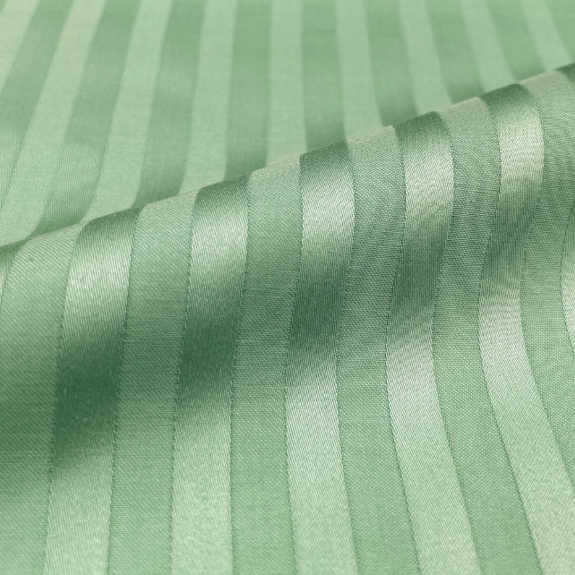 Tissu Coton Jacquard Damassé | Laize 3m05 | Vert Sauge