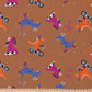 Coton Dinos Gaston Fond Marron | 1m x 1m50
