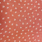 Double Gaze De Coton Imprimé | Fleurs Babeth Marsala | Laize 130cm