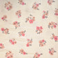 Tissu Double Gaze De Coton Imprimé | Fleurs Molisa Ecru Rose