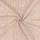 Double Gaze De Coton Imprimé | Fleurs Pio Camel Amarante | Laize 130cm