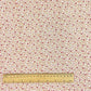 Double Gaze De Coton Imprimé | Fleurs Pio Camel Amarante | Laize 130cm