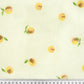 Tissu Double Gaze De Coton Imprimé | Pêches Fond Ecru | Laize 130cm