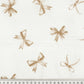 Tissu Double Gaze De Coton Imprimé | Nœuds Beiges Fond Blanc | Laize 130cm