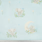 Tissu Coton Eléphant Lune Fond Bleu | Laize 1m60