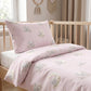 Tissu Coton Eléphant Lune Fond Rose Clair | Laize 1m60