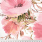 Tissu Coton Grand Coquelicots Roses Fond Blanc | Laize 1m55