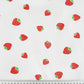 Tissu Coton Mix de Fraises Fond Blanc | Laize 1m60