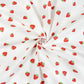 Tissu Coton Mix de Fraises Fond Blanc | Laize 1m60