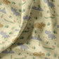 Coton Hippopotame Croco Delo Fond Jaune | 1m x 1m50