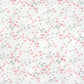 Tissu Coton Feuilles de Lierres Gris Rouge Fond Blanc | Laize 1m55