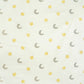 Tissu Coton Etoiles et Lunes sur Fond Ecru | Laize 1m60