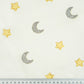 Tissu Coton Etoiles et Lunes sur Fond Ecru | Laize 1m60
