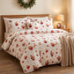 Tissu Coton Noël Pain d'Epice Lolipop Fond Blanc | Laize 1m55