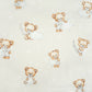 Tissu Coton Ourson Rêves Etoile Lune Fond Beige | Laize 1m60