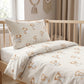 Tissu Coton Ourson Rêves Etoile Lune Fond Beige | Laize 1m60