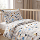 Tissu Coton Route de Montagne Véhicules Bleu | Laize 1m55