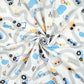 Tissu Coton Route de Montagne Véhicules Bleu | Laize 1m55