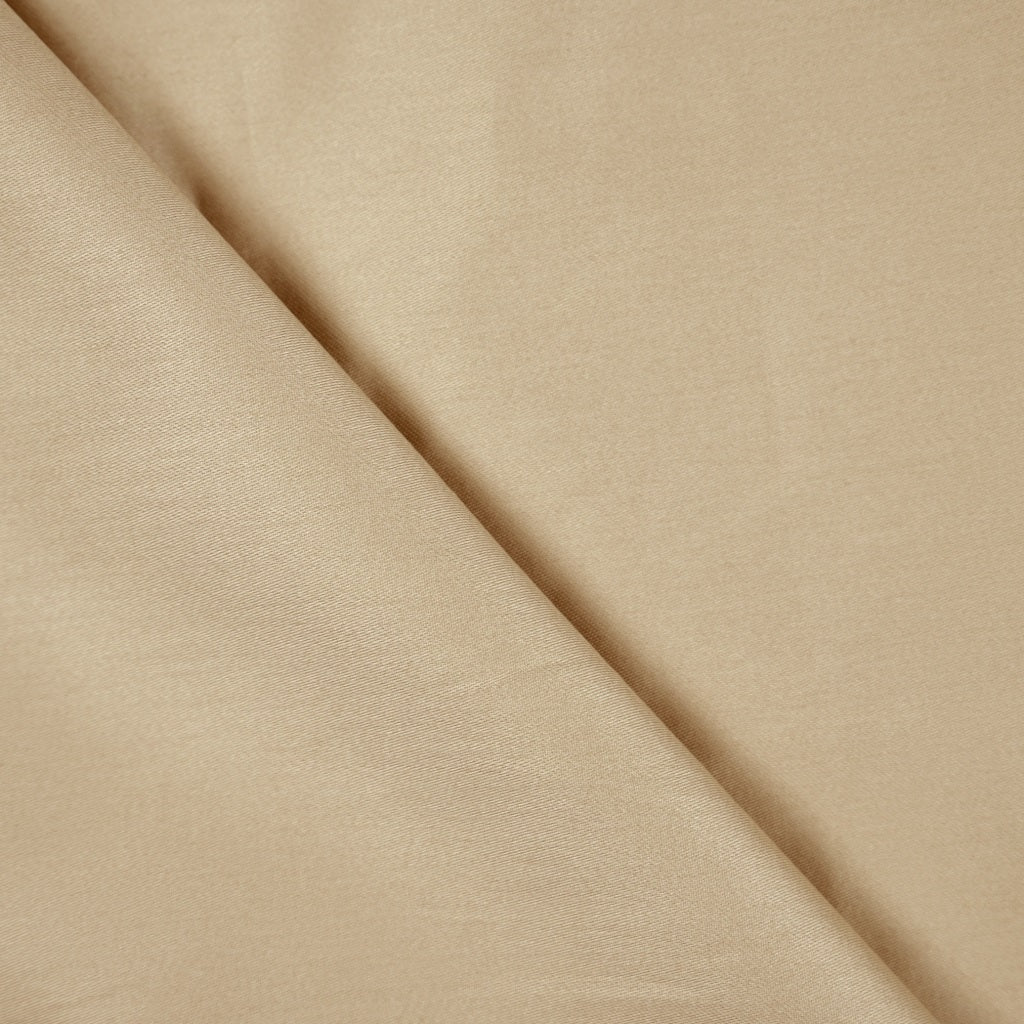 Tissu Satin De Coton Uni | Beige Latte