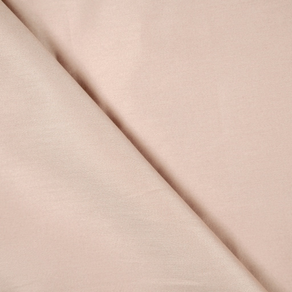 Tissu Satin De Coton Uni | Rose Poudré